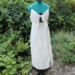 Morrissey Y? Striped Cream and Pink Dress
